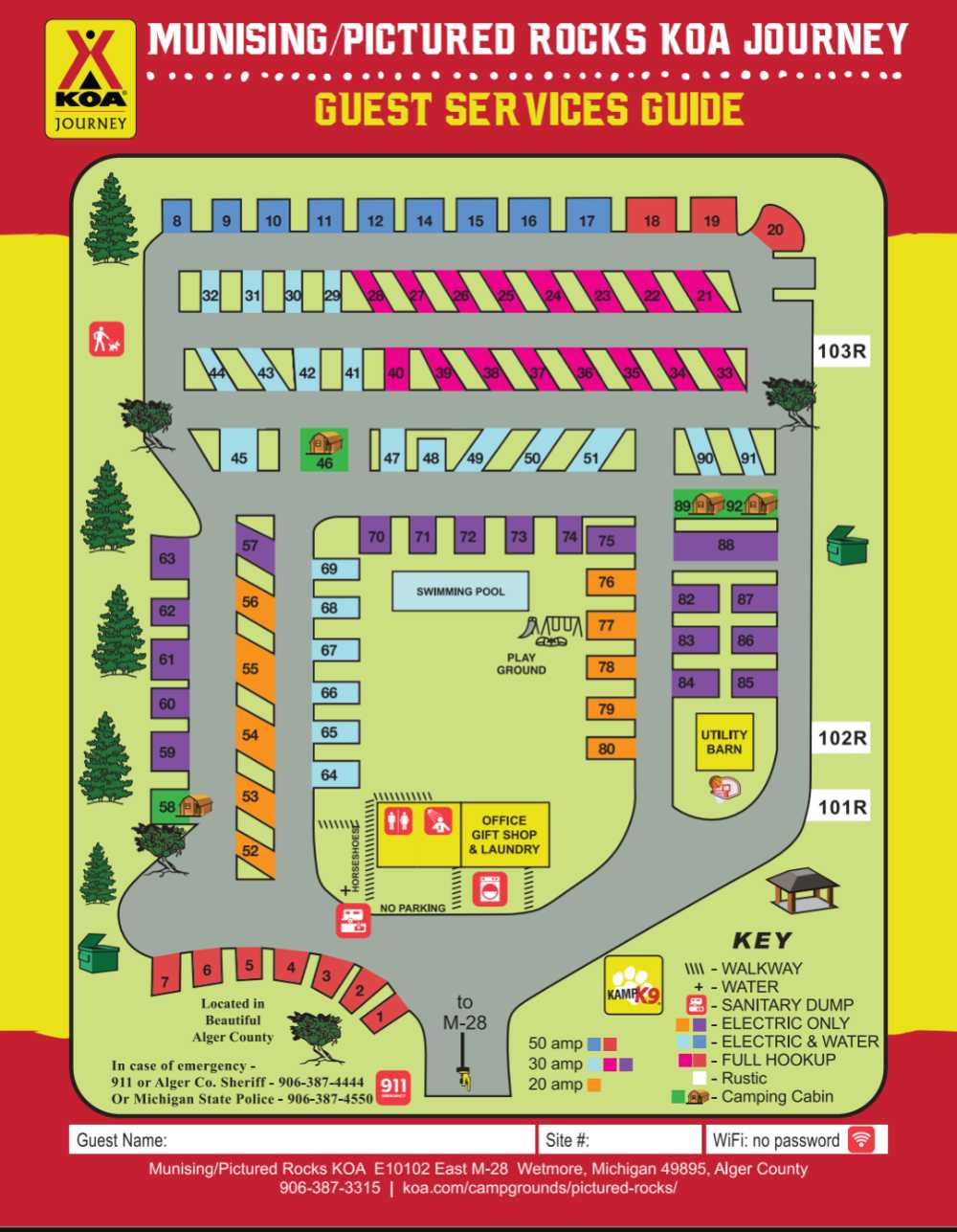 Campground Site Map
