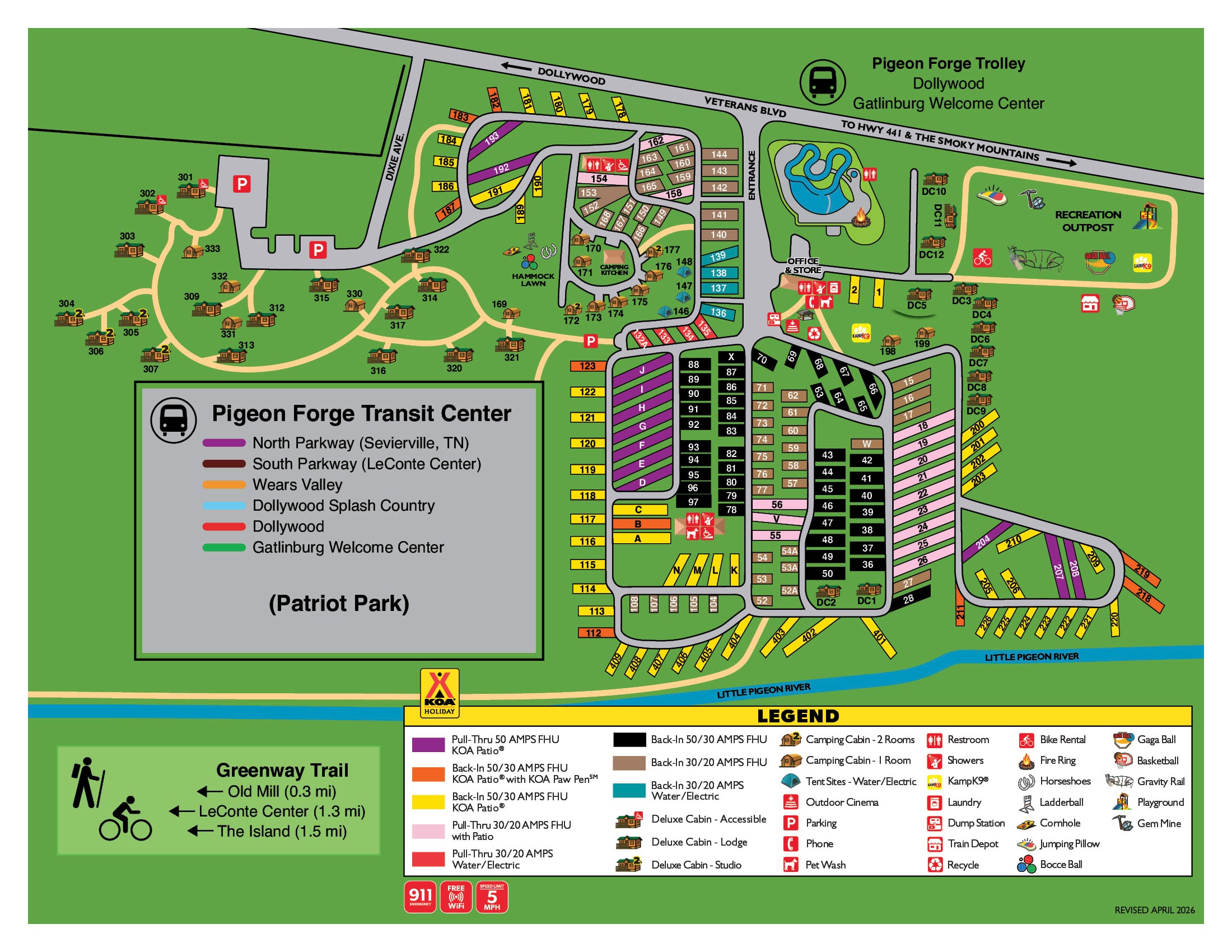 Campground Site Map