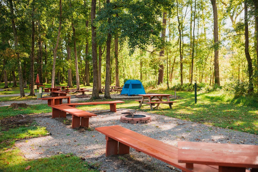 16' Bench Upgrade at every Tent Site