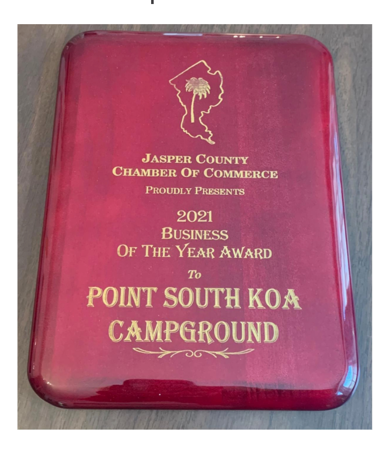Thank you Jasper Chamber for Business of the Year