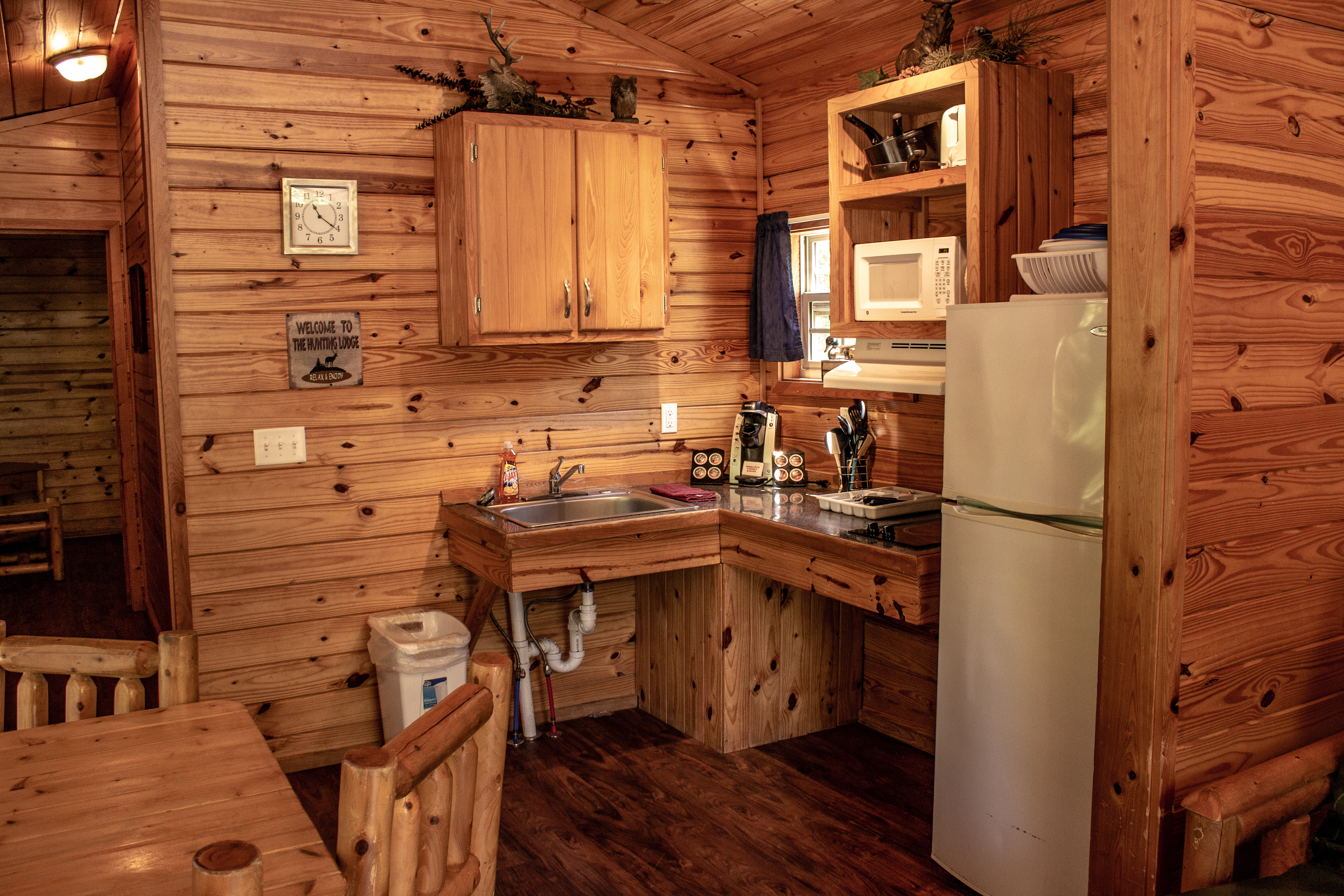 Inside of the deluxe cabin