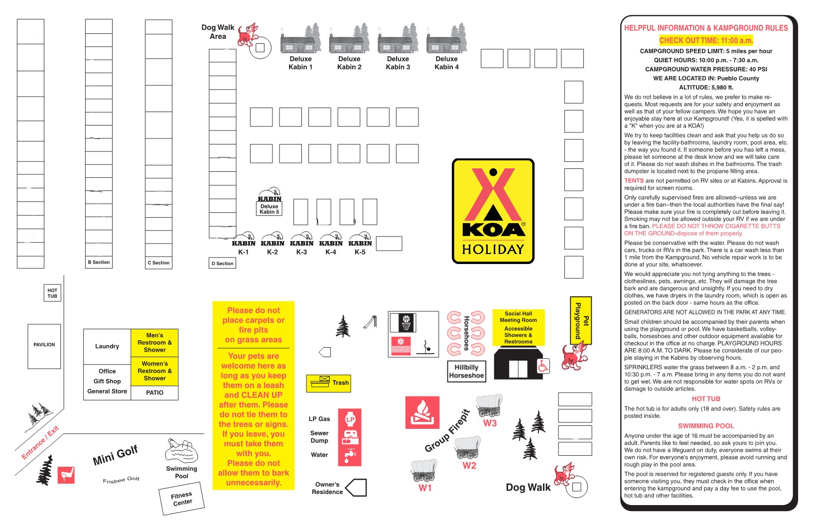 Campground Site Map