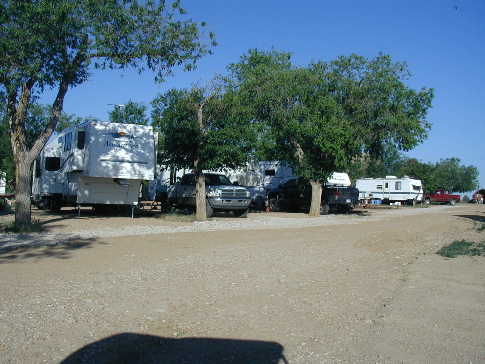 Shaded 30 amp sites