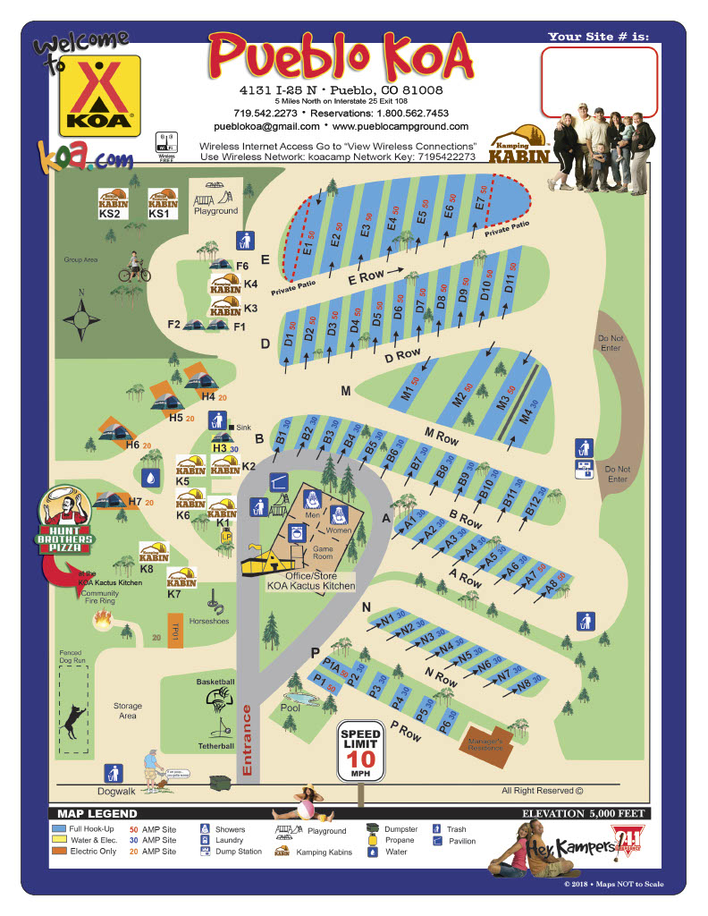 Campground Site Map