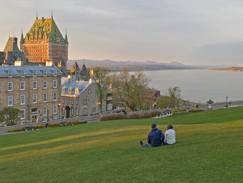 Battlefield and Chateau Frontenac