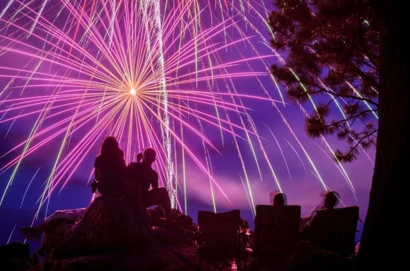 Custer, SD  Fireworks Display Photo