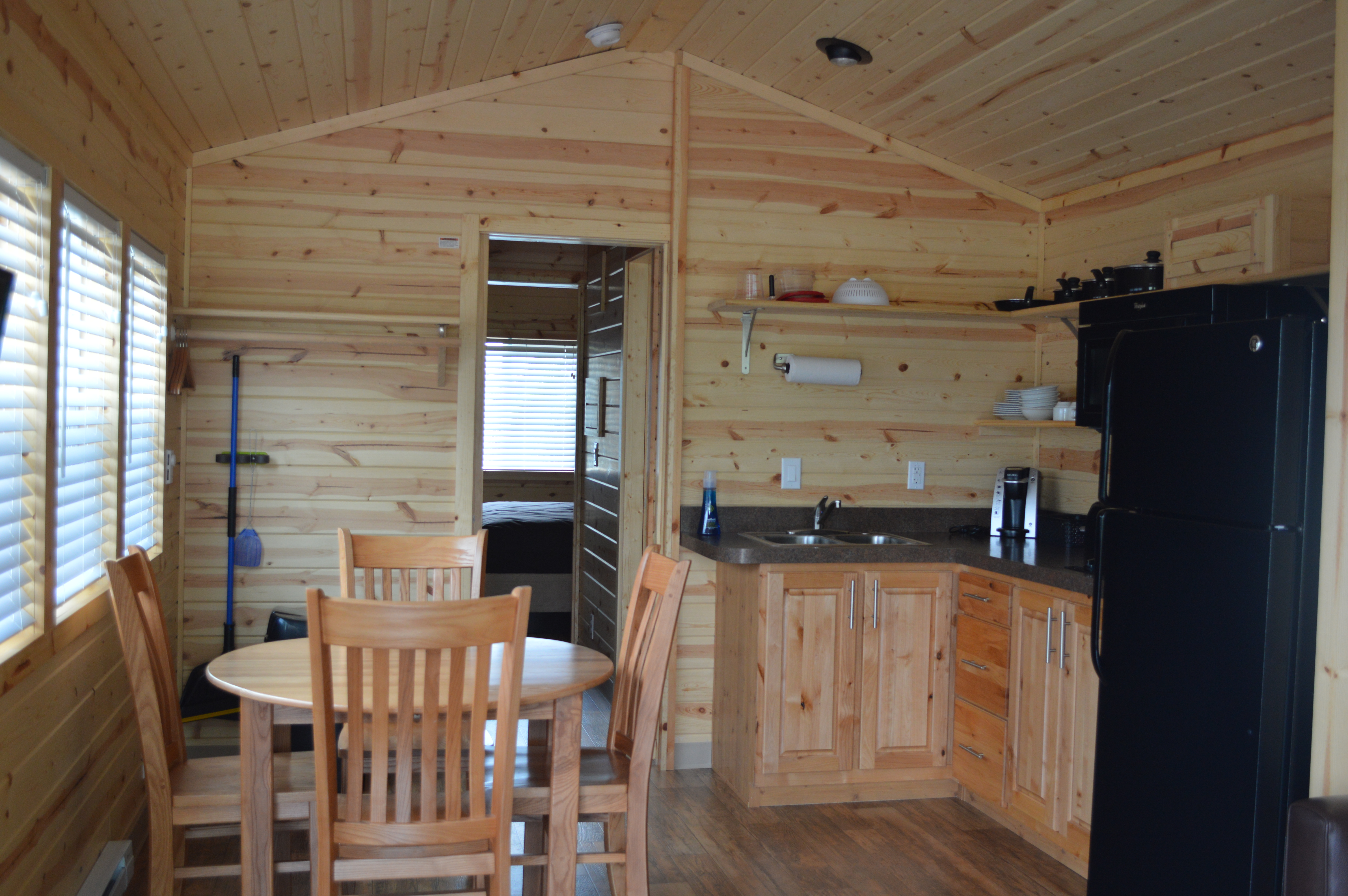 Inside deluxe cabin.