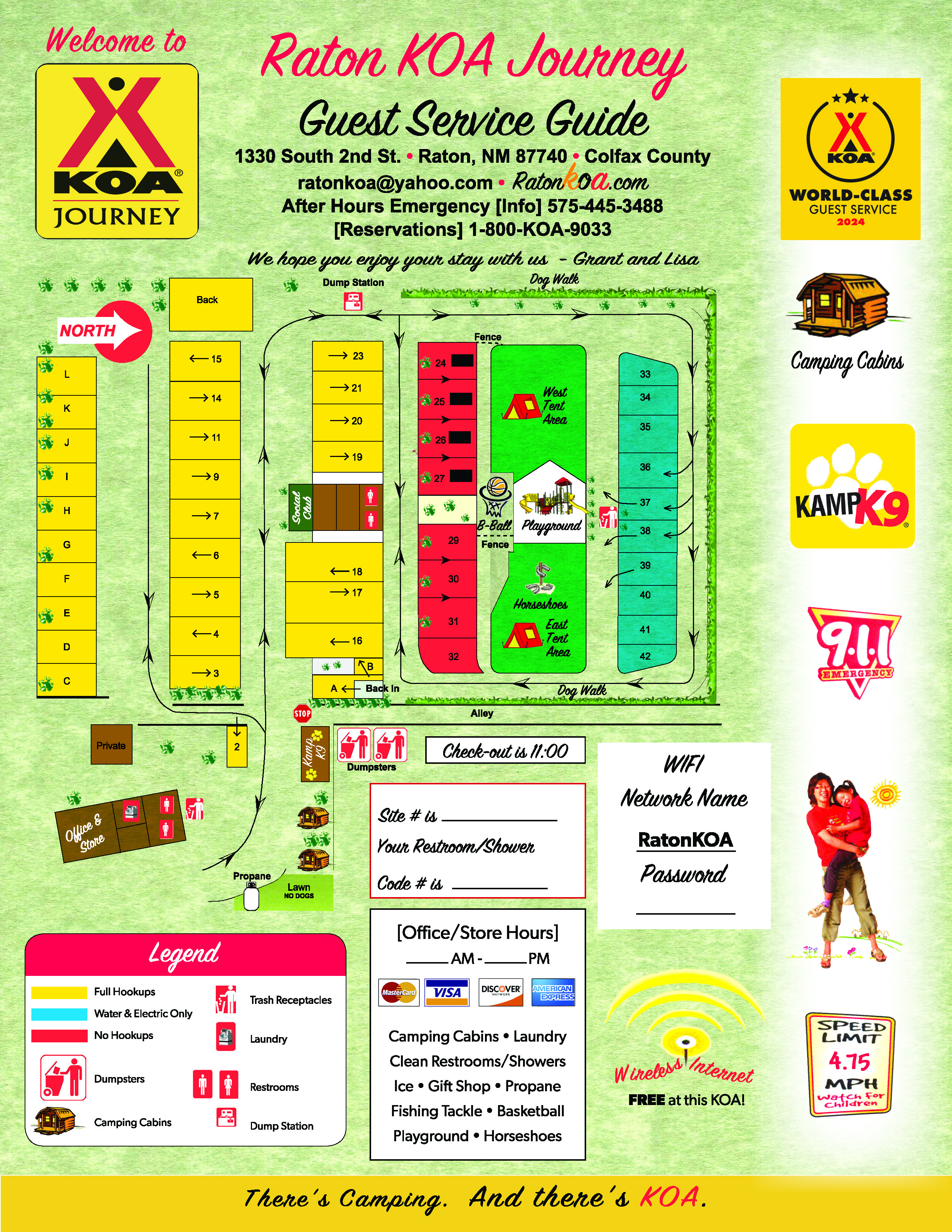Campground Site Map