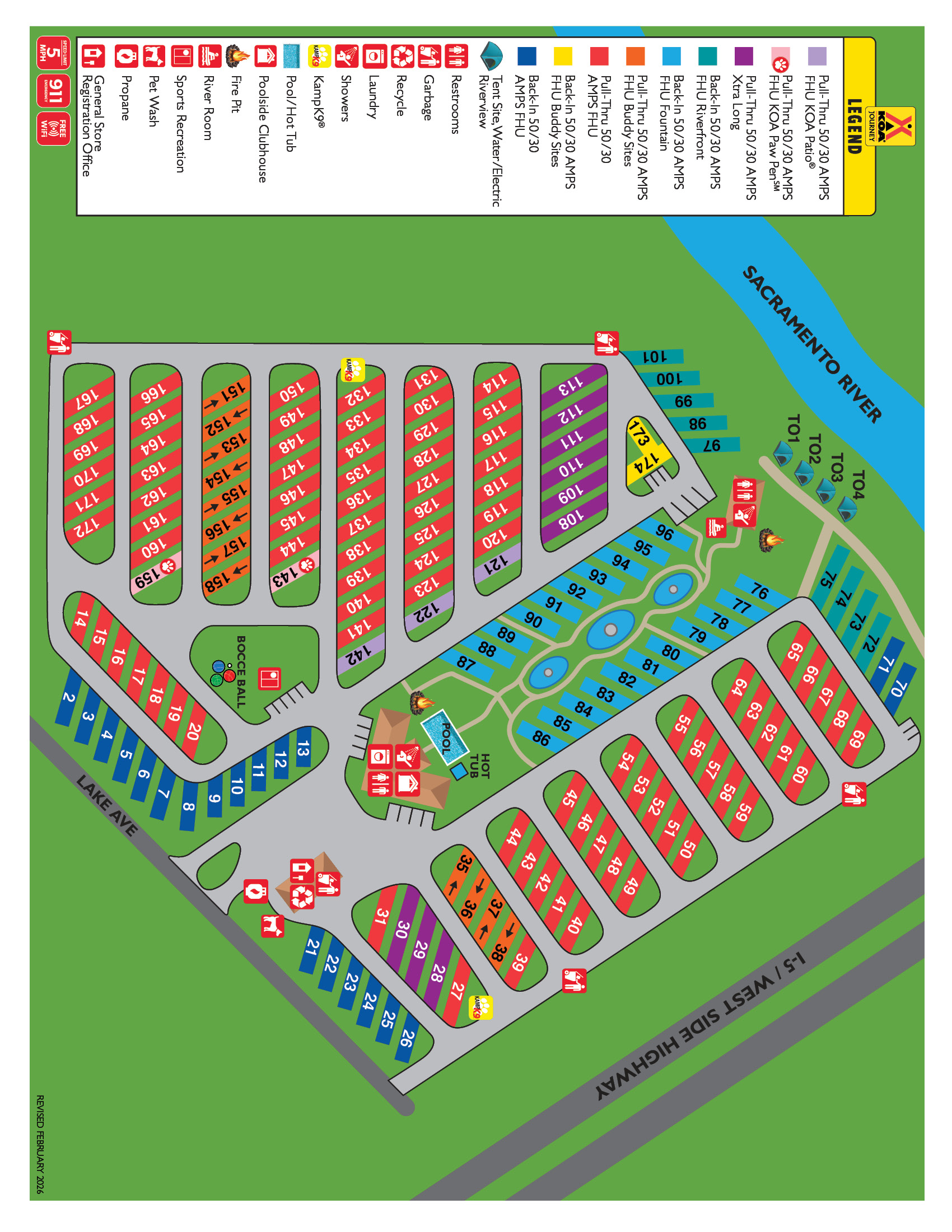 Campground Site Map