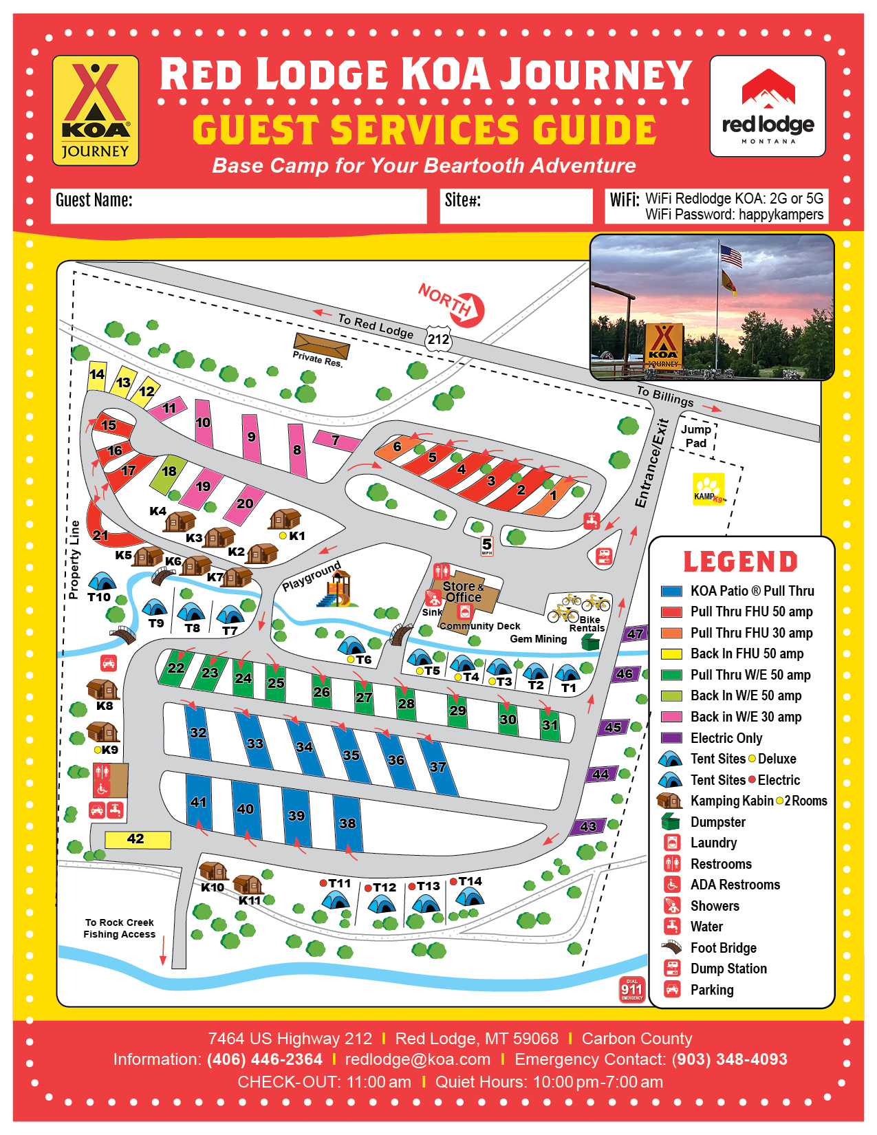 Campground Site Map
