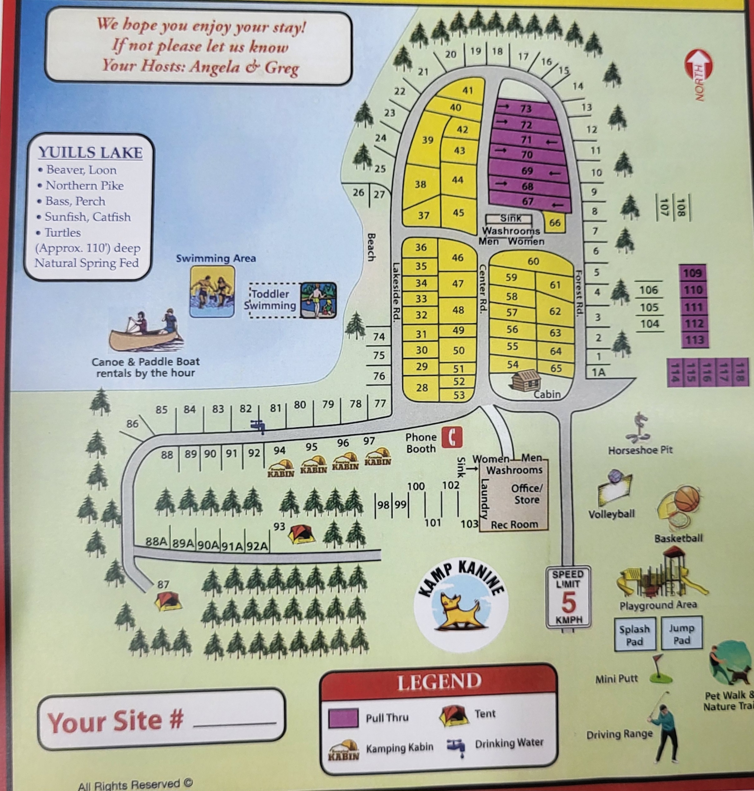 Campground Site Map