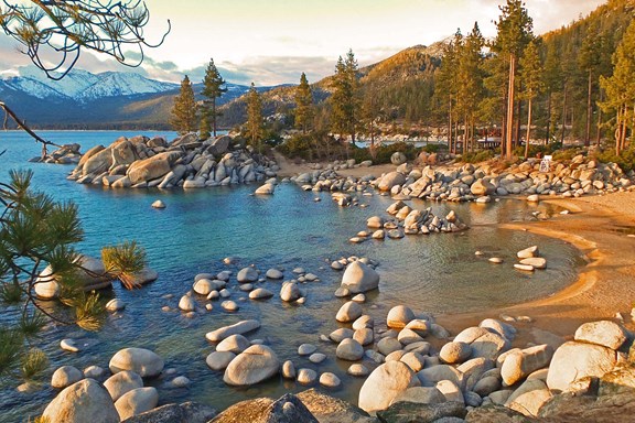 Hanging out at Sand Harbor on Lake Tahoe