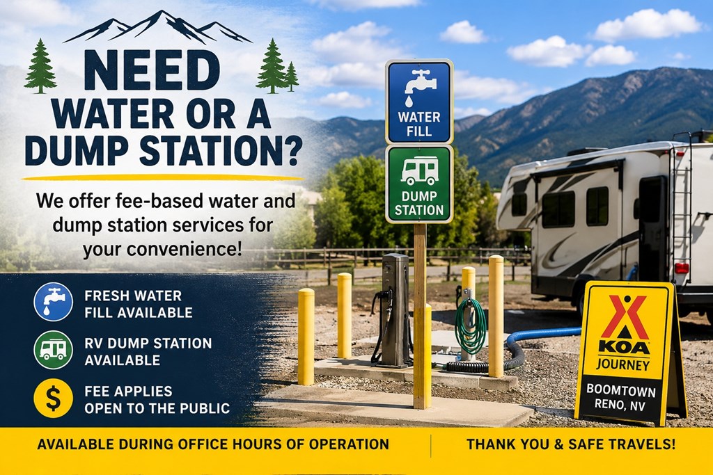 Need Water or a Dump Station?