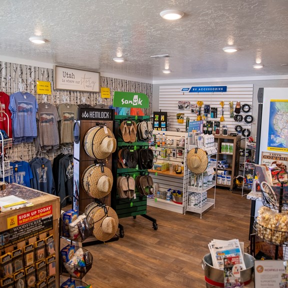 Campstore Souvenirs and camping necessities