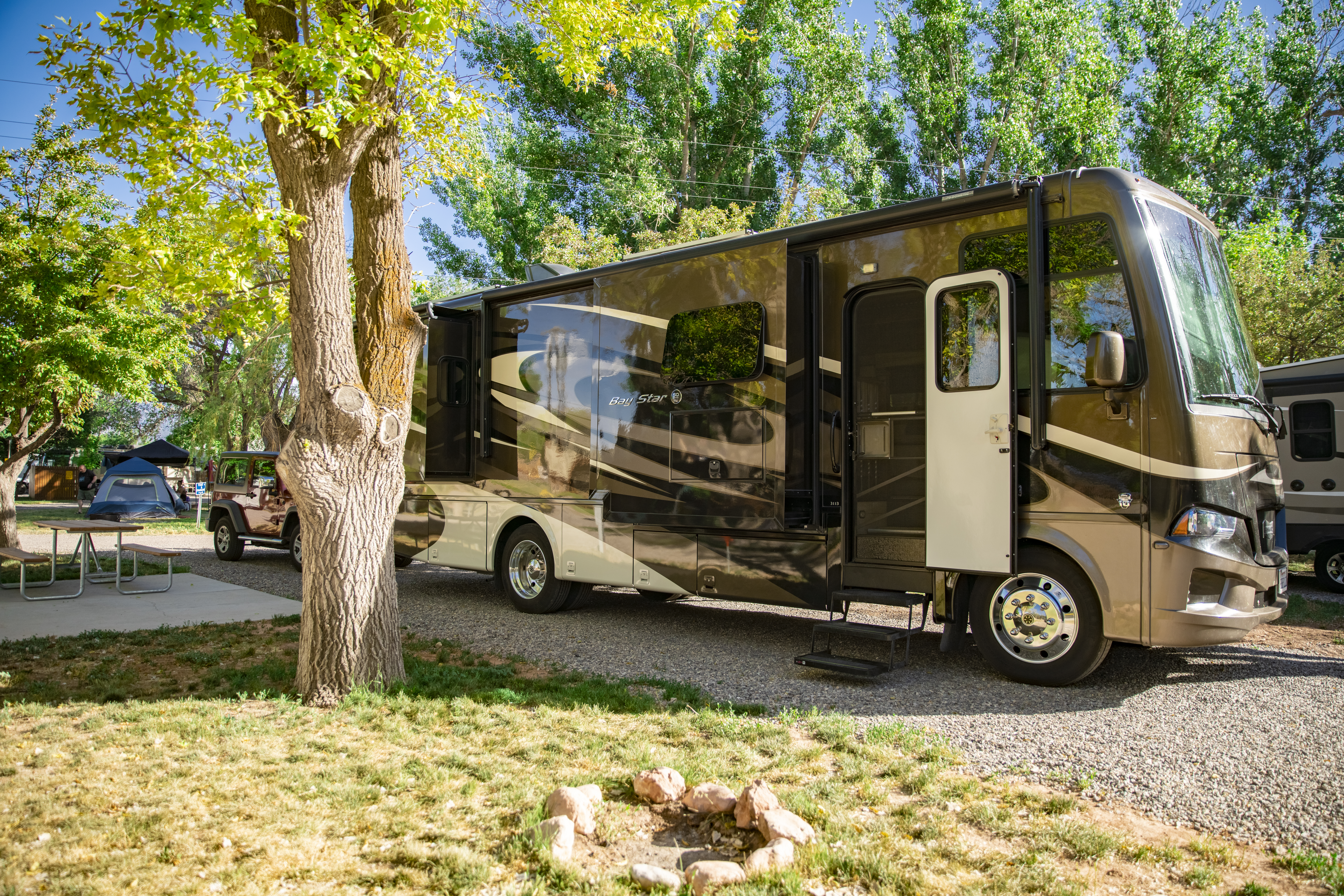 Richfield KOA Pull Thru RV Site with Patio