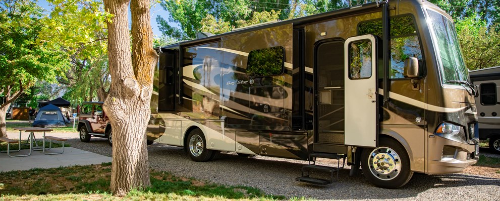 Richfield KOA Pull Thru RV Site with Patio