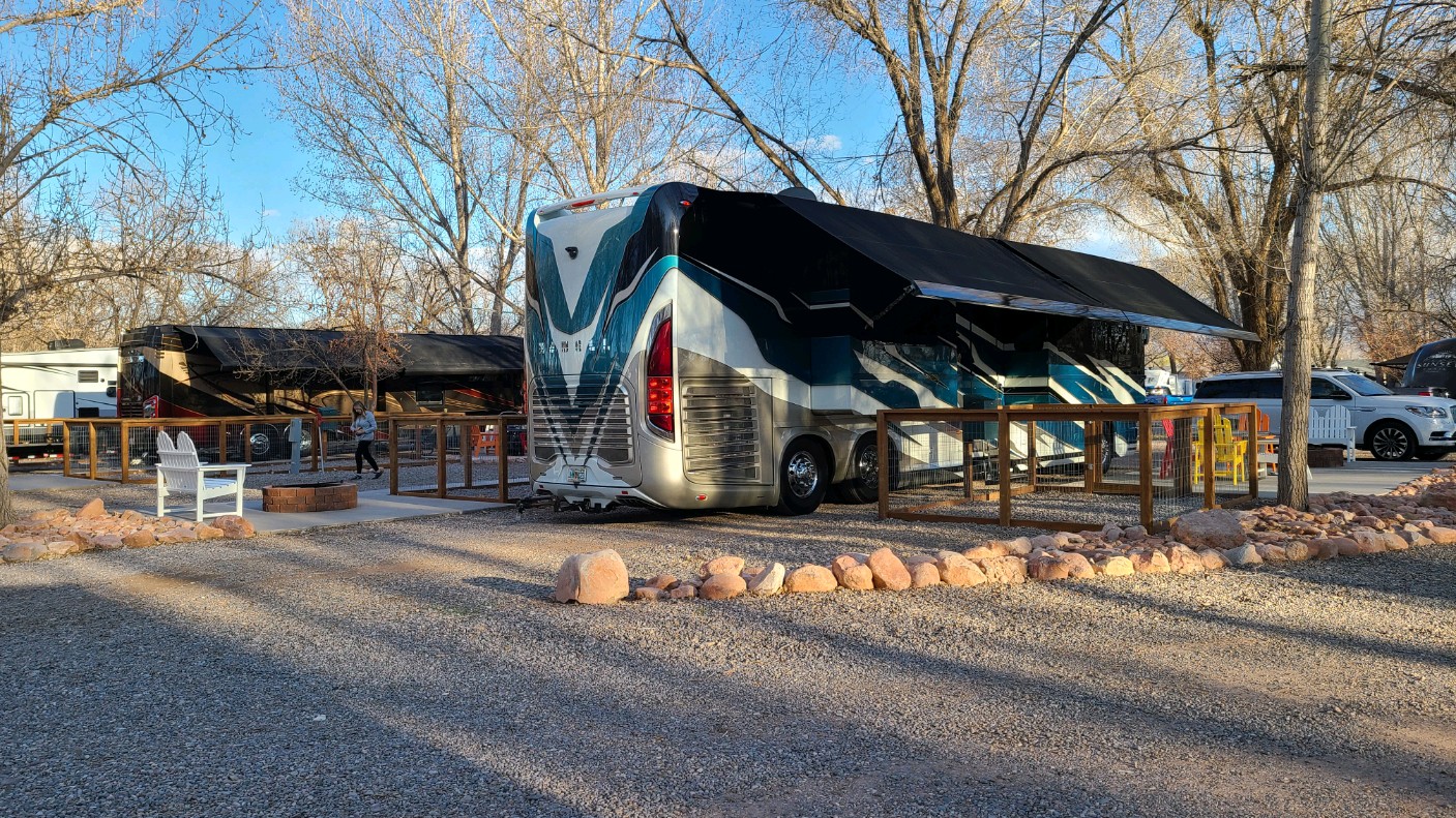 Richfield KOA RV Site with Patio