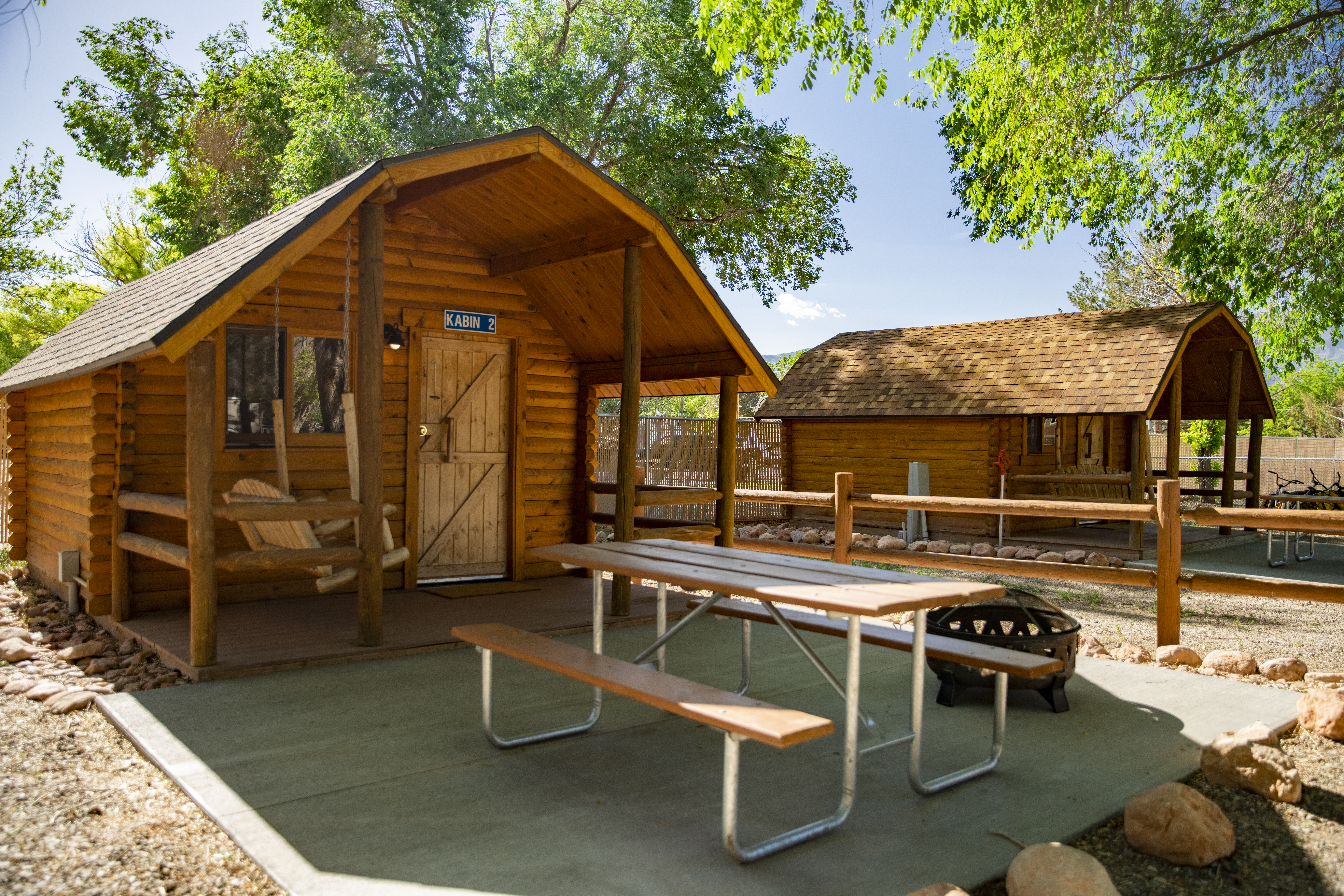 Richfield KOA Camping Cabin with Patio