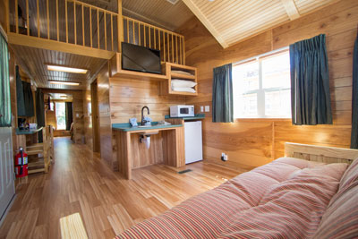 DELUXE CABIN LIVING ROOM - ADA