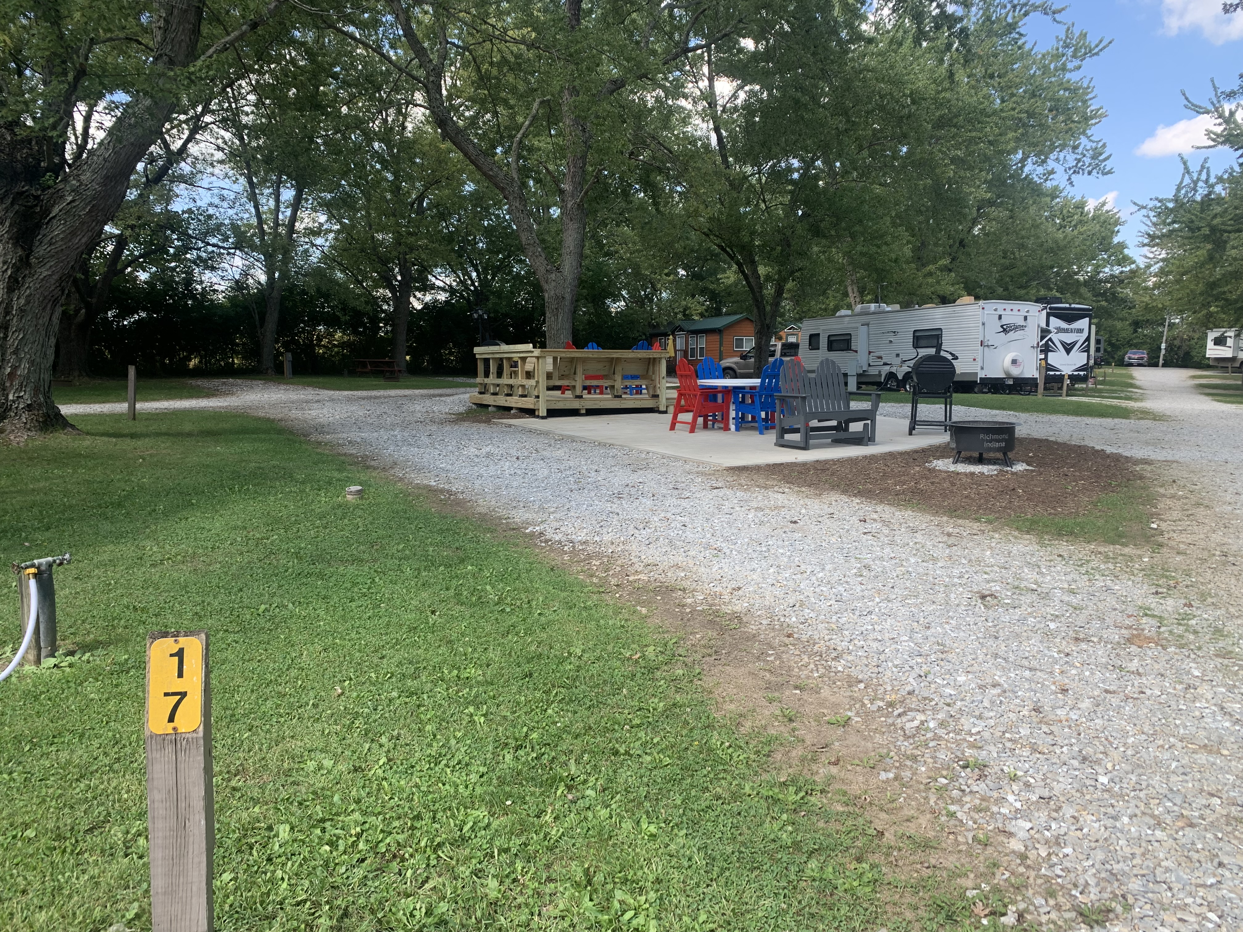 Site 17, total length of gravel pad is 60ft