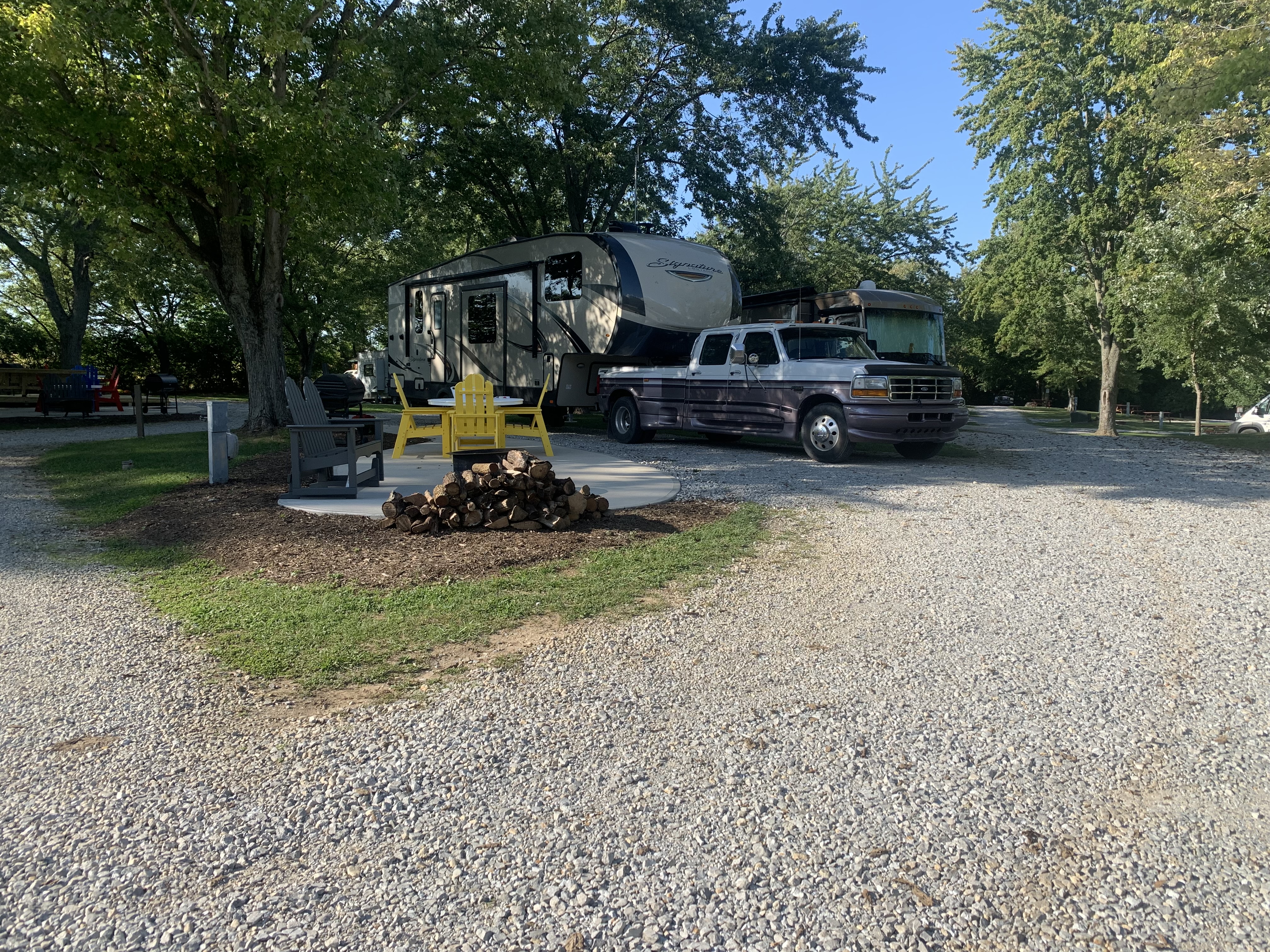 Site 26, total length of gravel pad is 58 ft