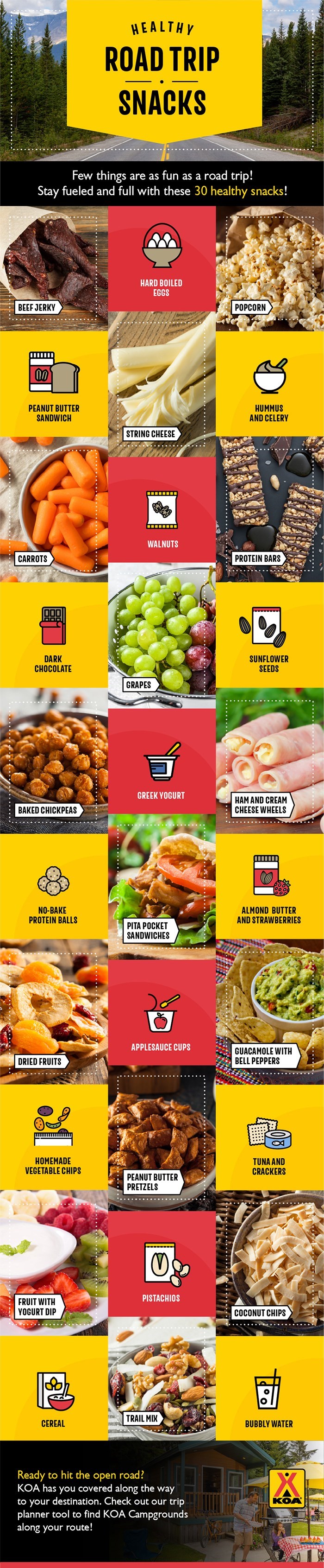 50 Healthy Snacks for Your Next Epic Road Trip
