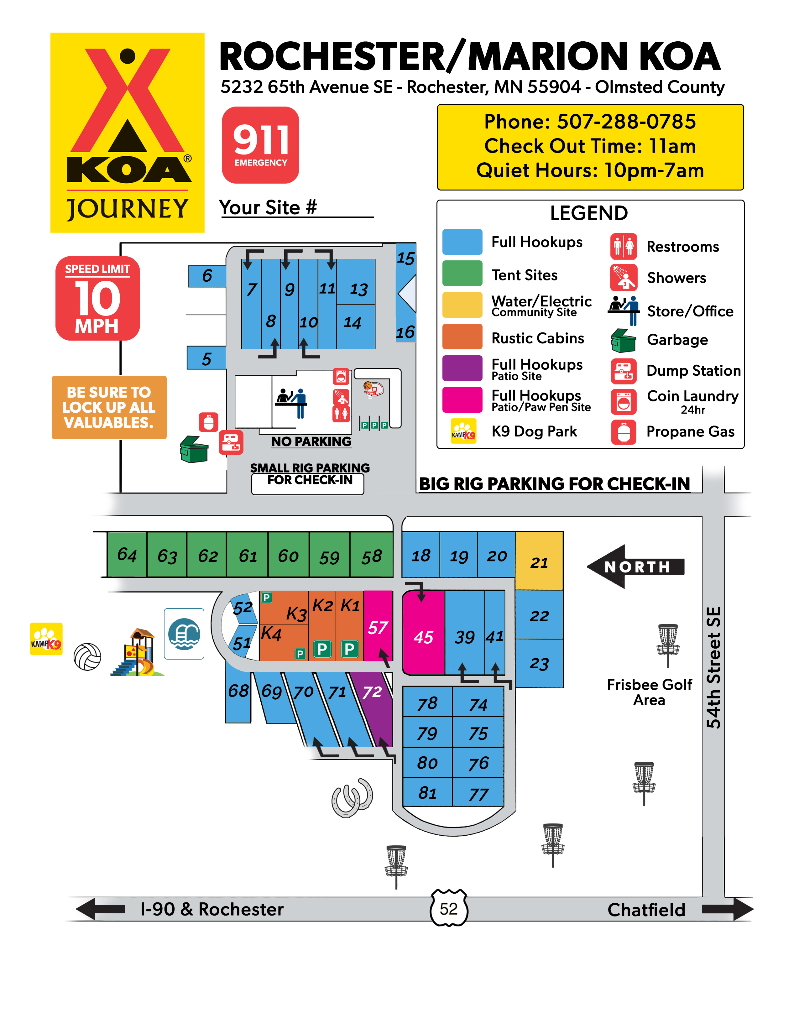 Campground Site Map