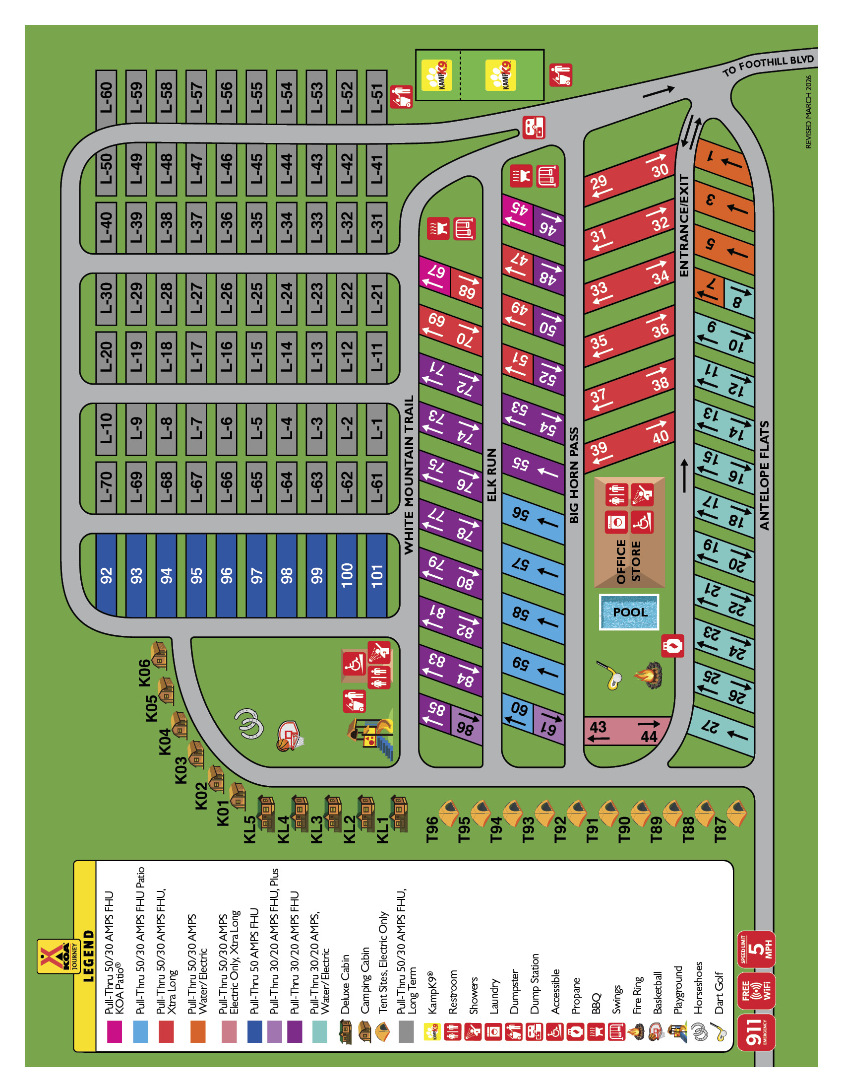 Campground Site Map