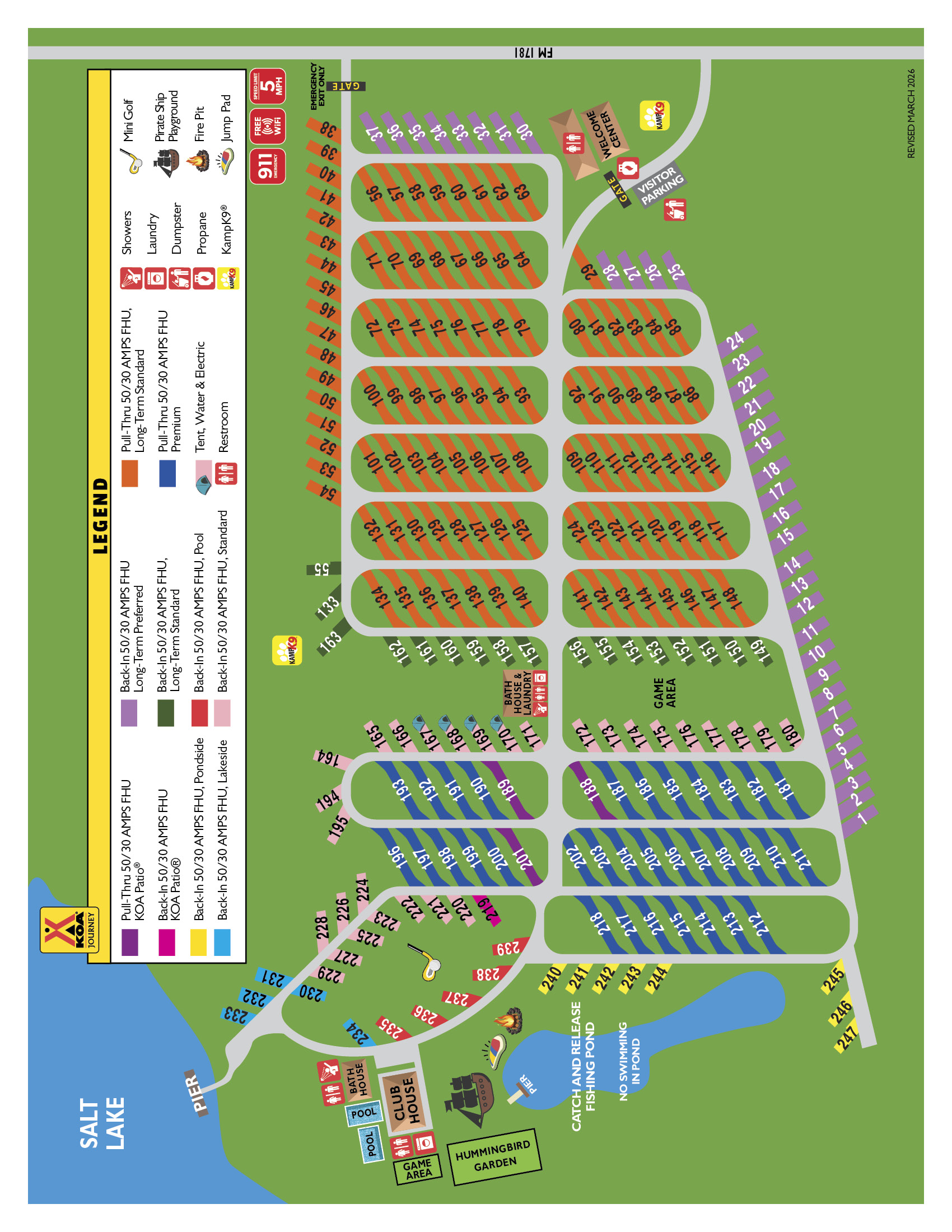 Campground Site Map