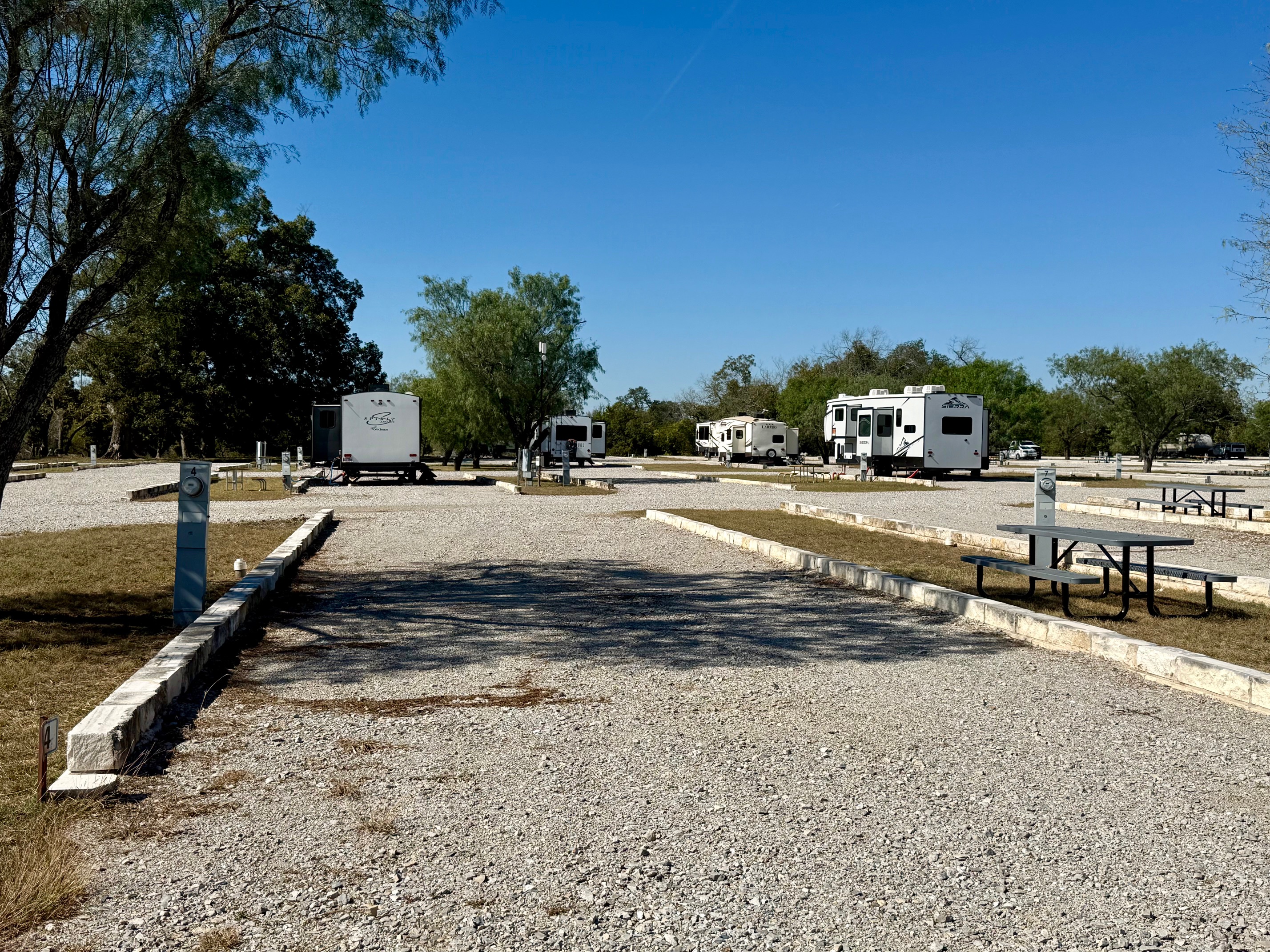 Pull-Thru Site with Picnic Table