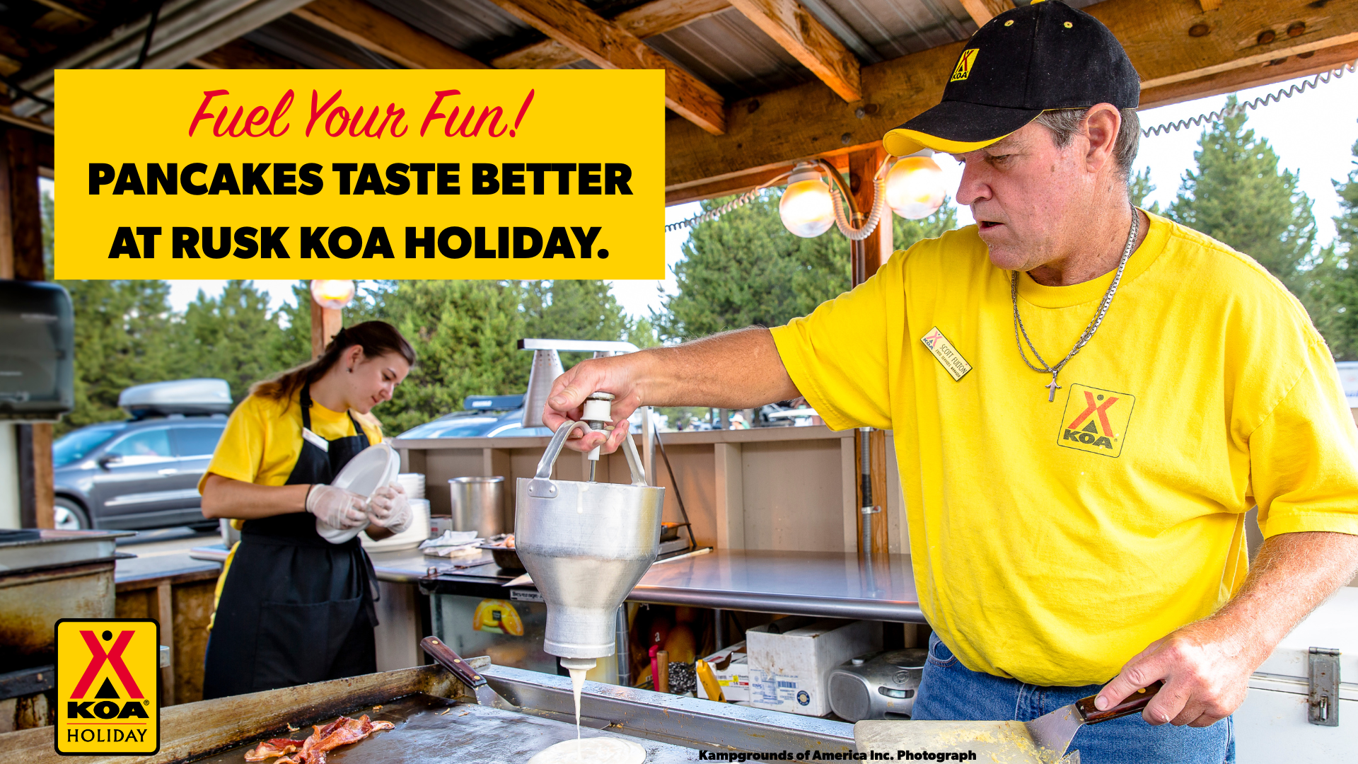 Pancake and Full Breakfast - Every Saturday at Rusk KOA! Photo