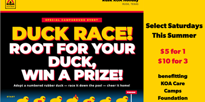 Duck Race for a Cause: Kids Care Camp Foundation