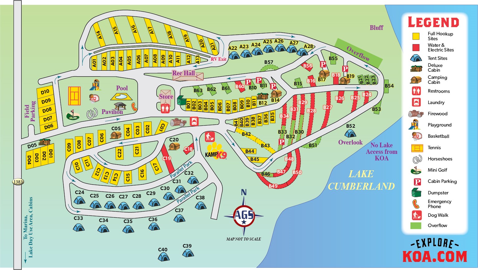 Campground Site Map