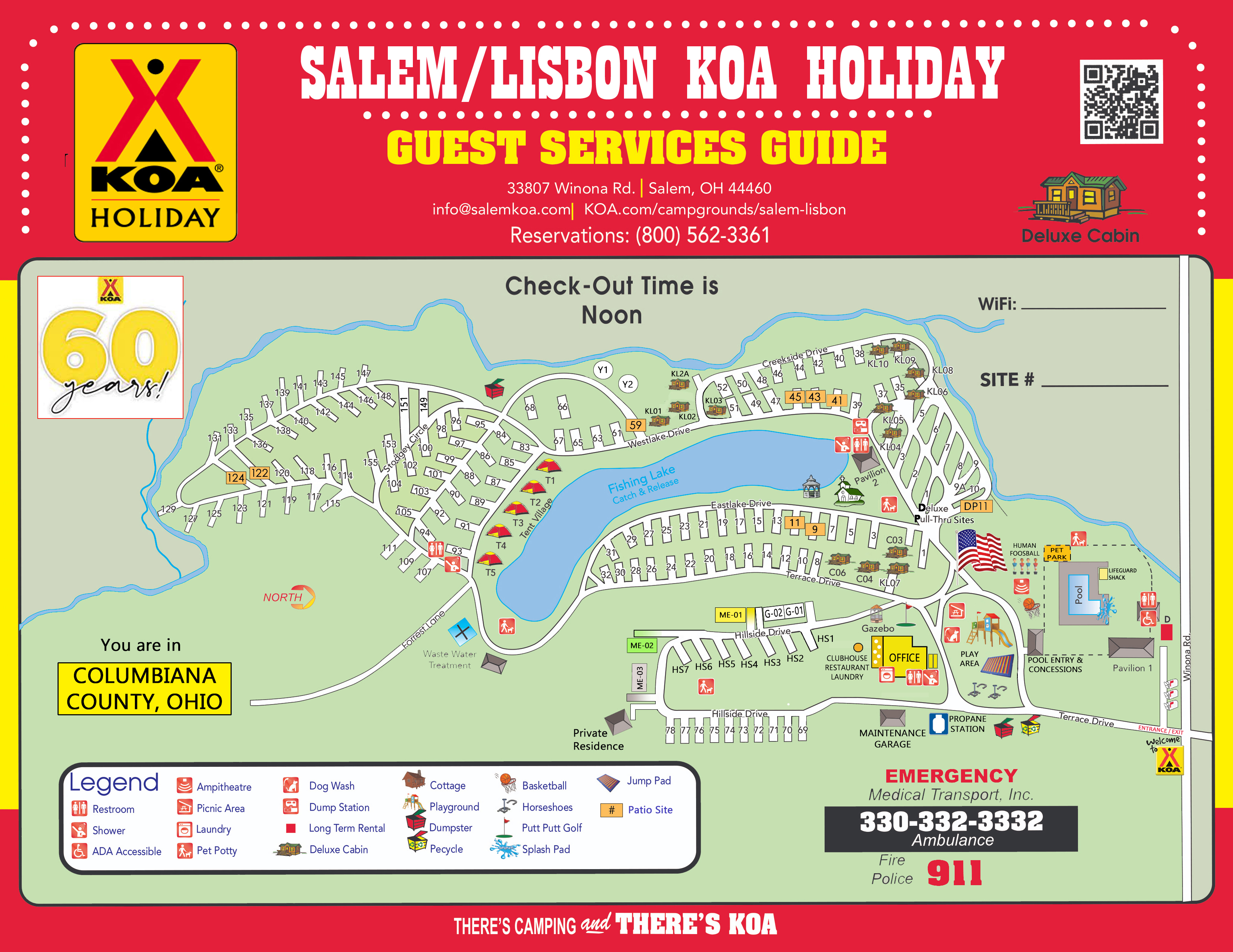 Campground Site Map