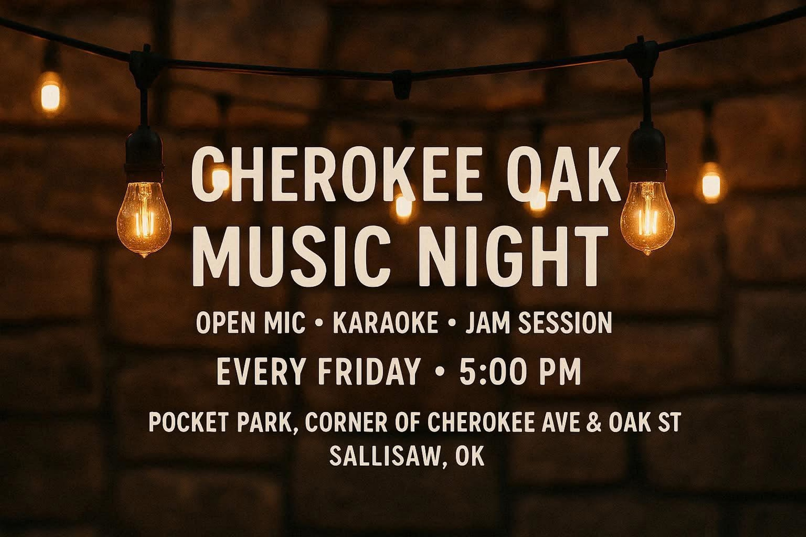 Cherokee Oak Music Night Photo