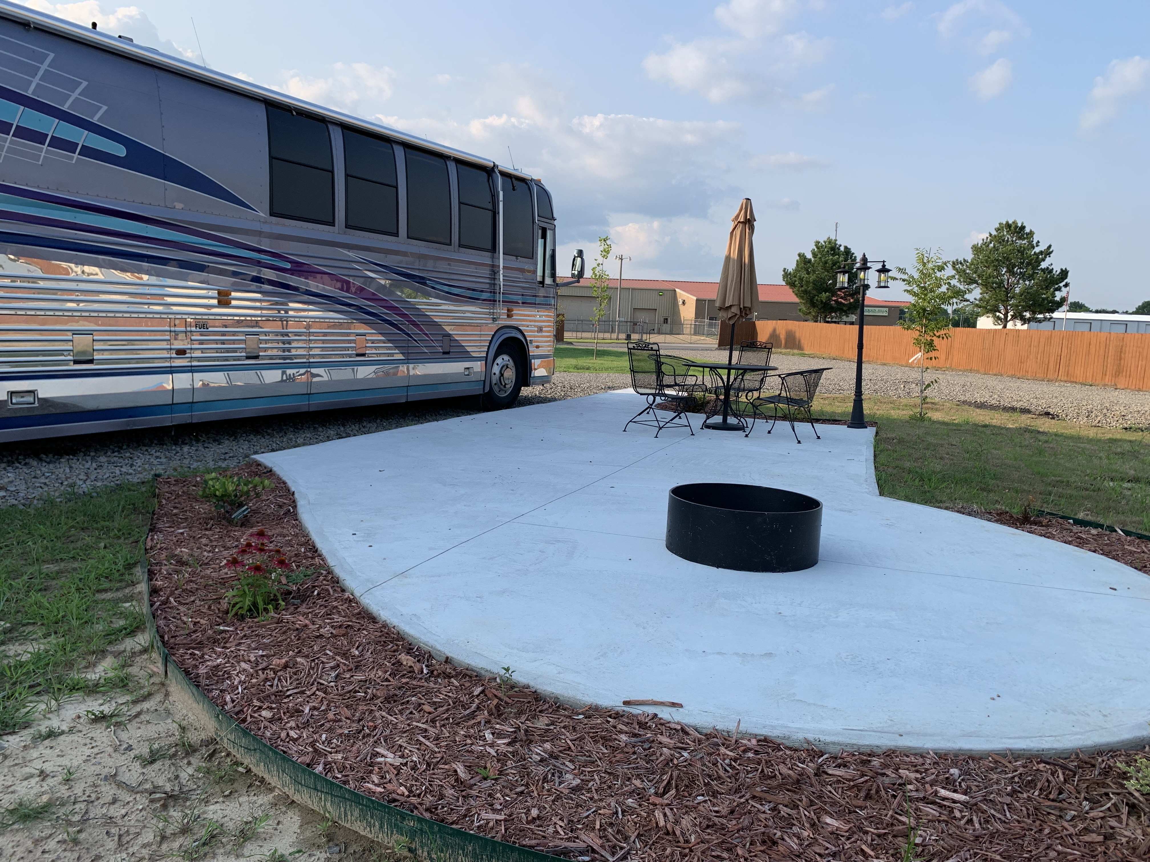 Concrete Patio with Gravel Pad