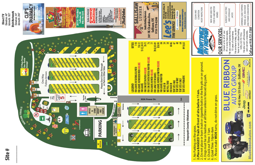 Campground Site Map