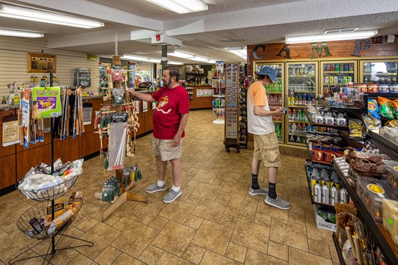 Souvenir Shopping at the Camp Store