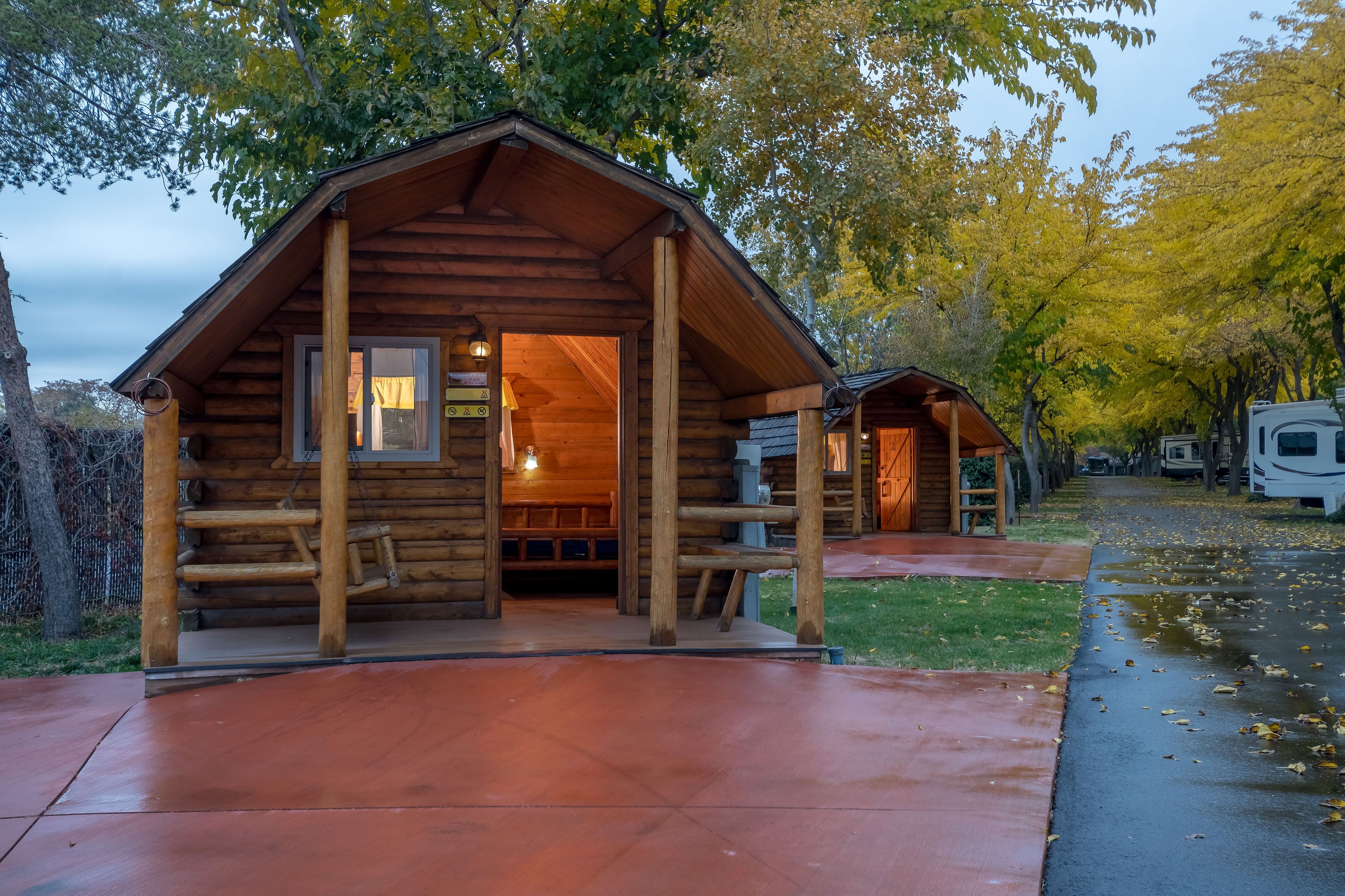 Cabins with Patios