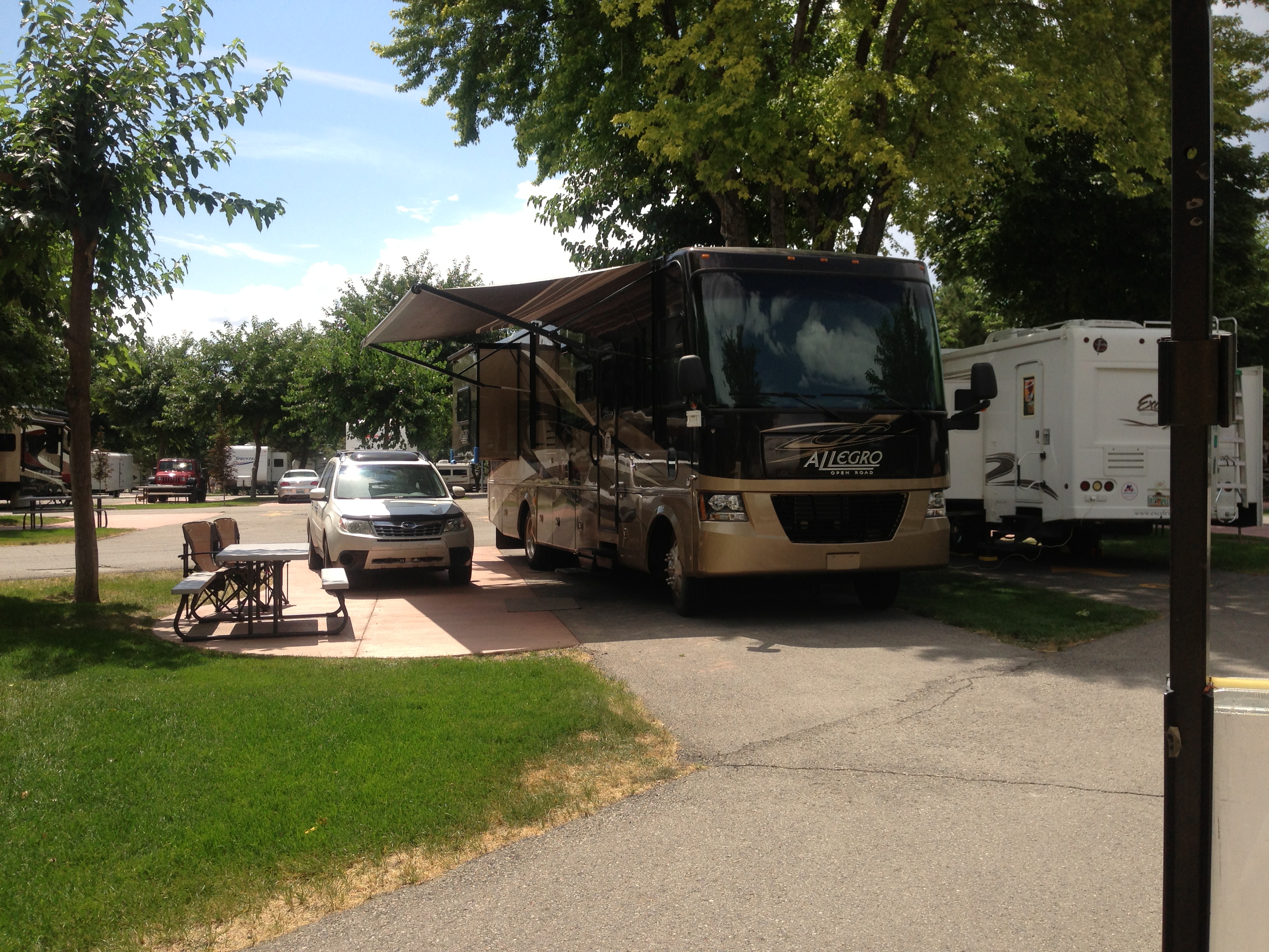 42 ft RV Pad w/ 20 ft car/patio