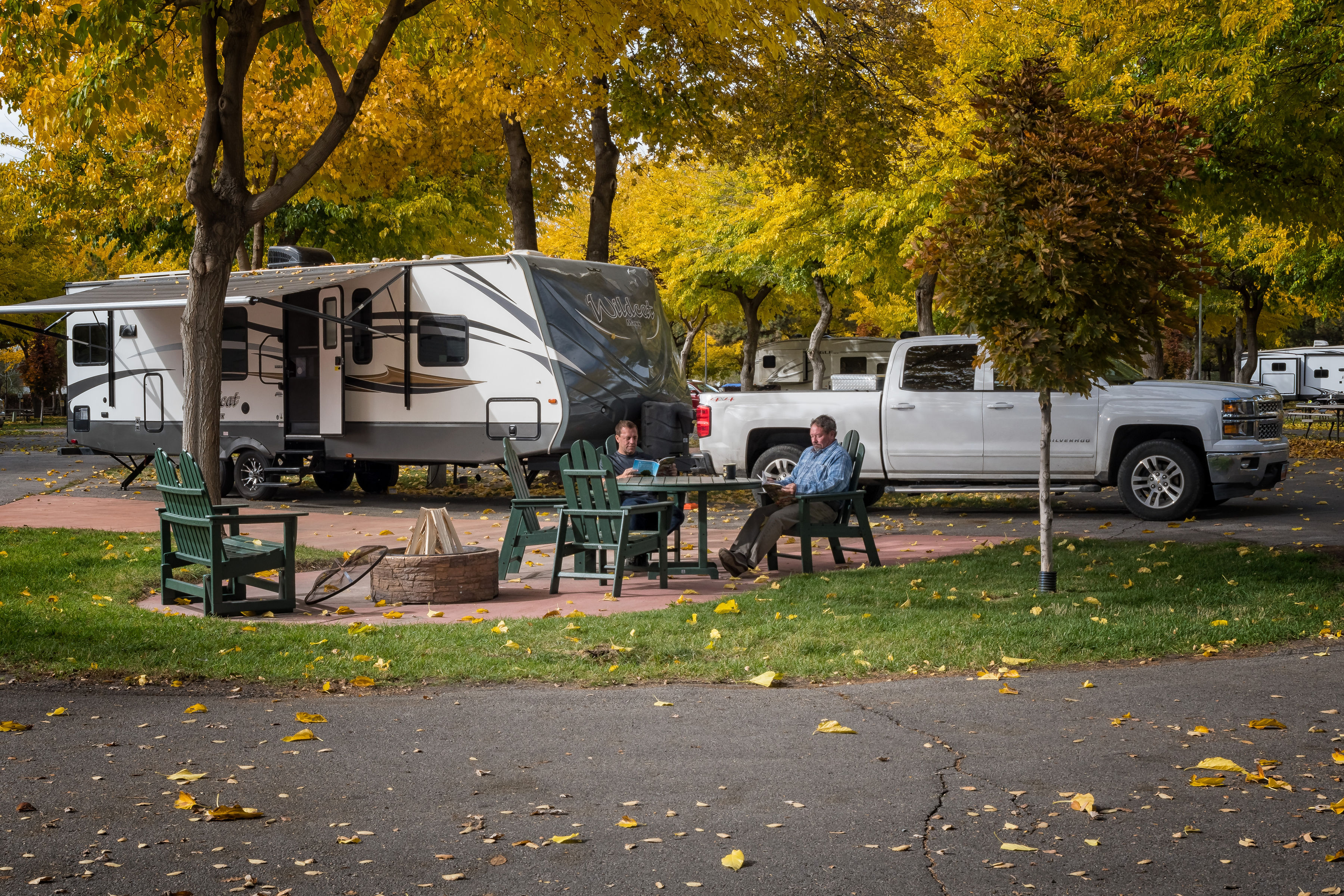 Relax on a Patio Site