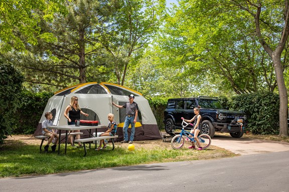 Large Shaded Tent Sites