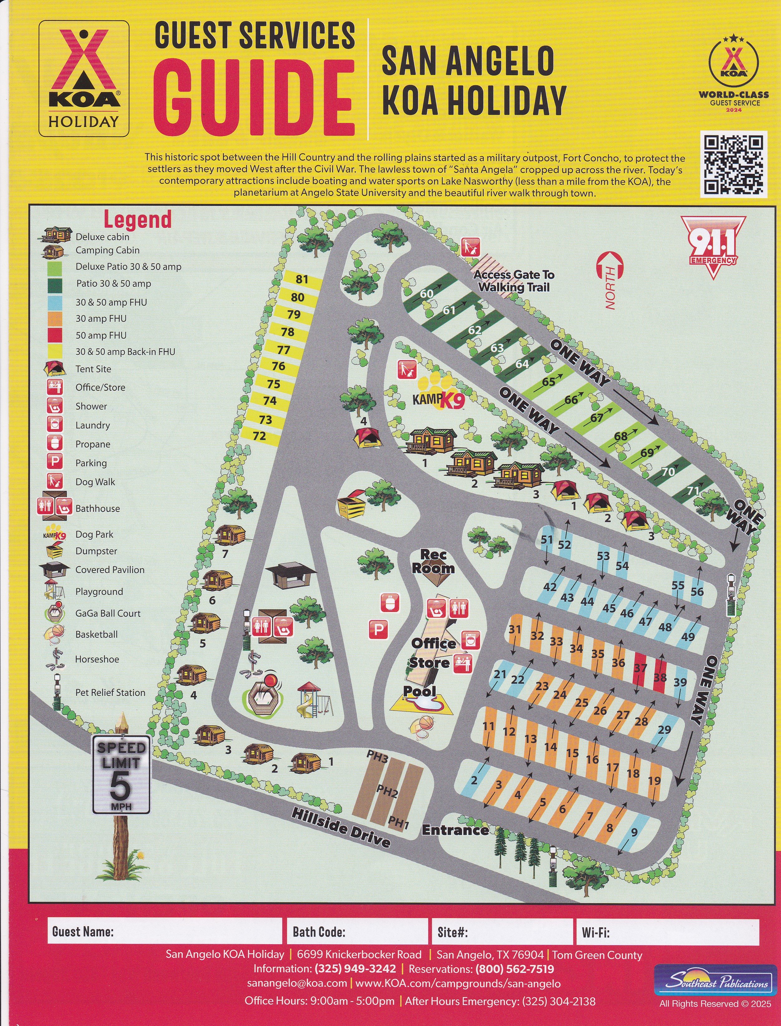 Campground Site Map
