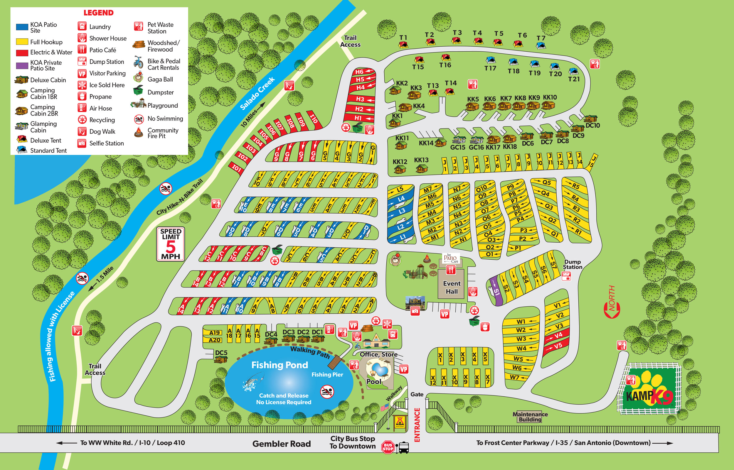 Campground Site Map