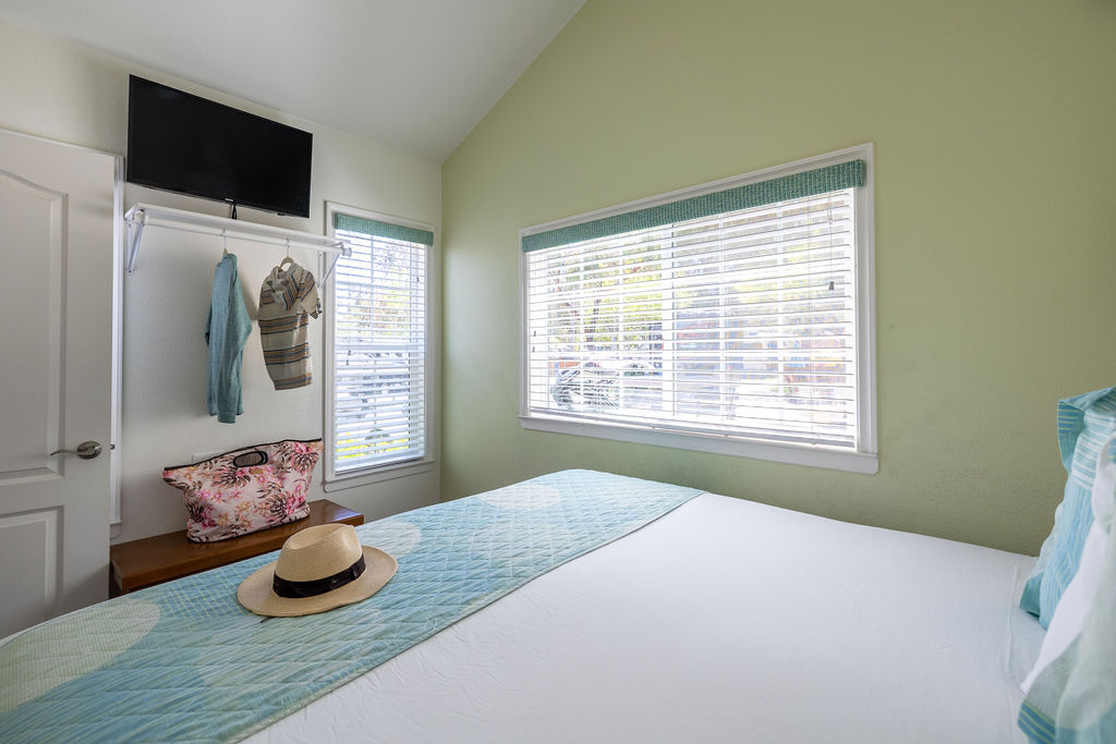 Main Bedroom in Poolside Deluxe Cabins