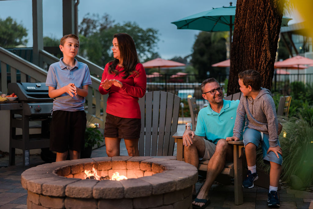 Private Outdoor Patio with Grill & Fire Ring
