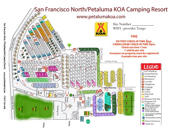 Welcome to the San Francisco North / Petaluma KOA
