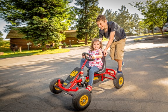 Rental bikes for kids of all ages.