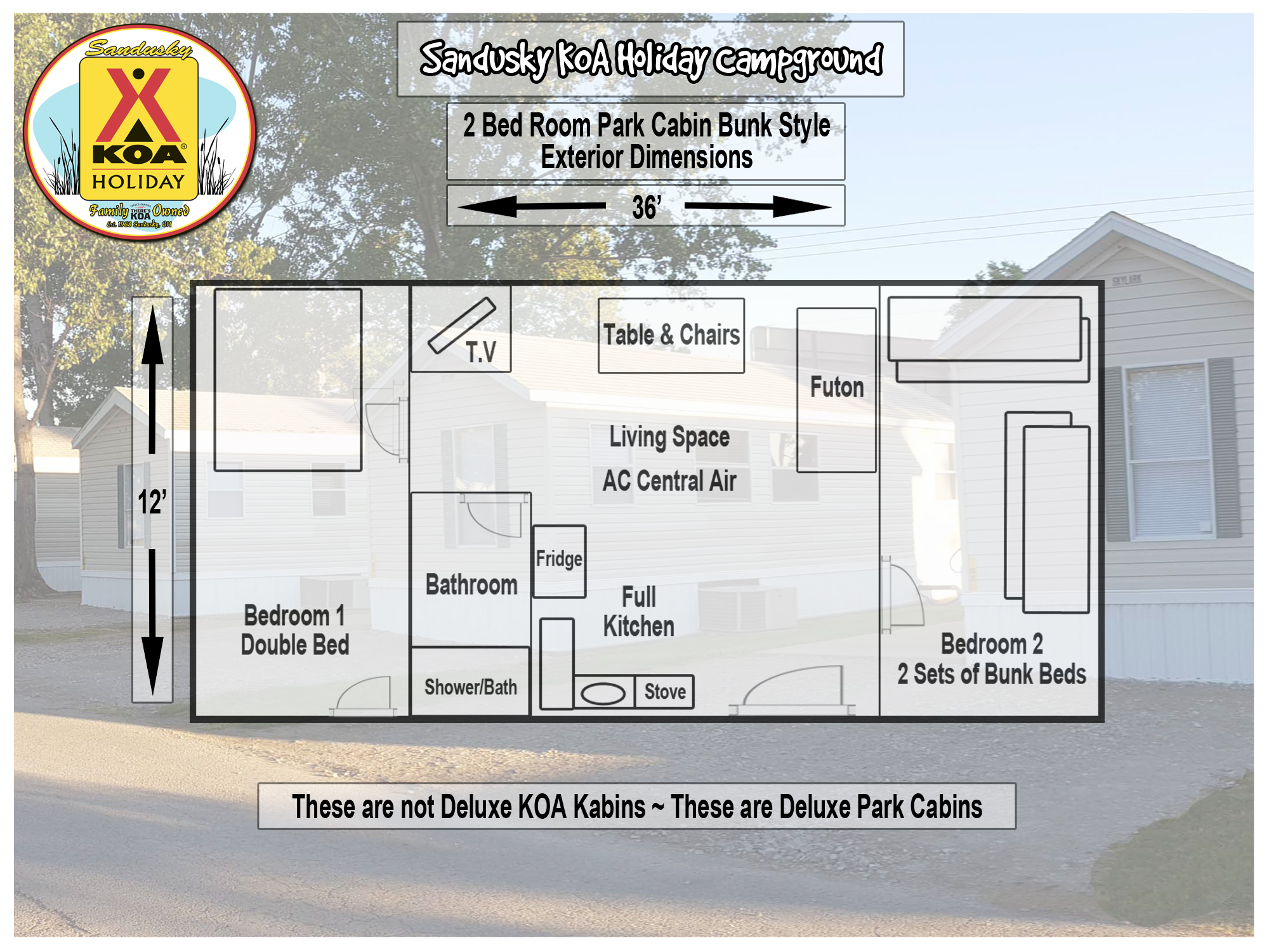 2 bed room Park Cabin
