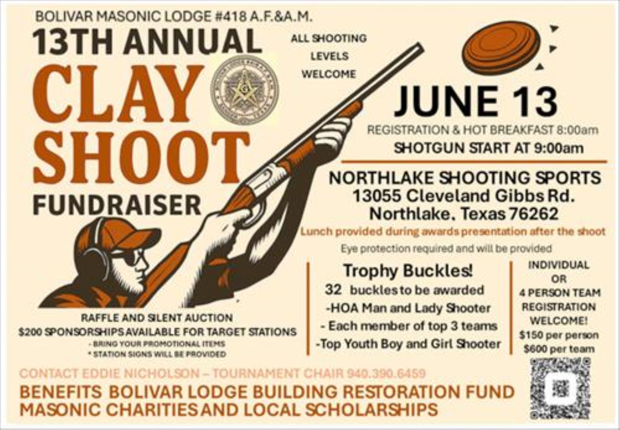 Bolivar Masonic Lodge Annual Buckle Clay Shoot Photo